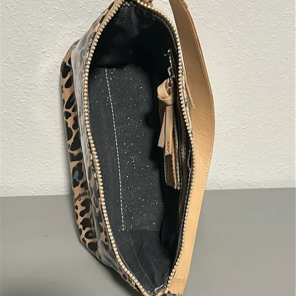 Consuela Tan and Black Leopard Shoulder Bag - Picture 4 of 7